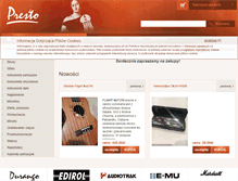 Tablet Screenshot of gitary.com.pl